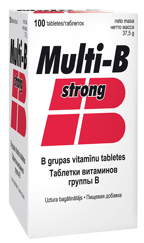 VITABALANS Multi-B Strong tabletes, 100 gab.
