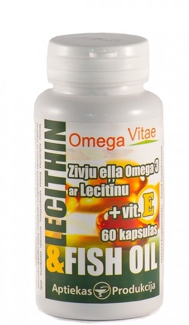 ZIVJU EĻĻA OMEGA-3+LECITĪNU KAPS. AP N60